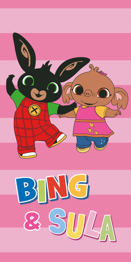 Bing Playing Together badhandduk, strandhandduk 70x140 cm