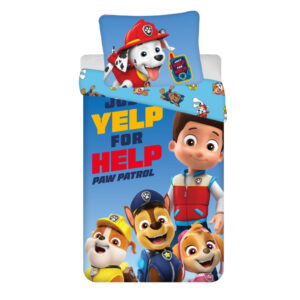 Paw Patrol Yelp påslakan 140x200 cm, örngott 70x90 cm