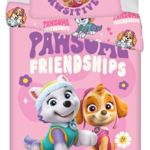 Paw Patrol Pawsitive påslakan i mikrofiber 140x200 cm, 70x90 cm