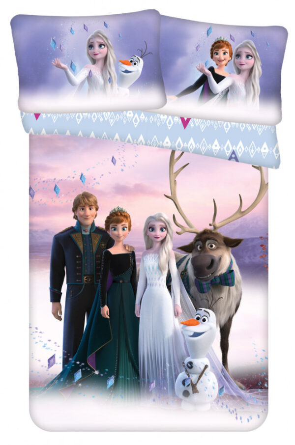 Disney Frost vinterlandskap bäddset 100x135 cm, 40x60 cm