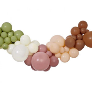 Colour Boho ballonggirlang, set med 65 delar