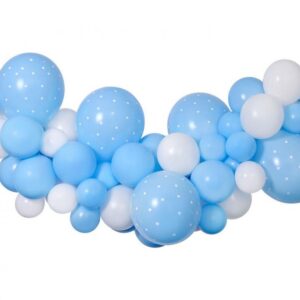 Baby Blue Ballonggirlang Set, 65 delar
