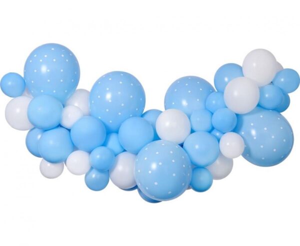 Baby Baby Blue Ballonggirlang Set, 65 delar