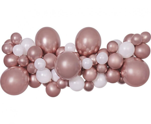 Colour ballonggirlang set 65 delar i roséguld