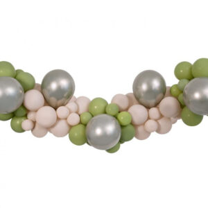 Colour Champagne-Latte ballonggirlang, set med 65 delar
