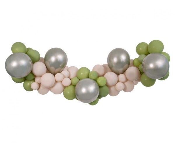 Colour Champagne-Latte ballonggirlang, 65 delar