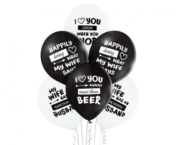 Wedding Best Wife Ever, Ballong, Set om 6, 30 cm