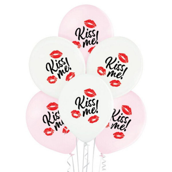 Love Kiss Me Kiss Ballong, 6 st 30 cm