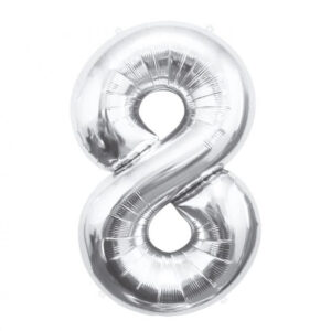 Silverballong Siffra 8, 85 cm
