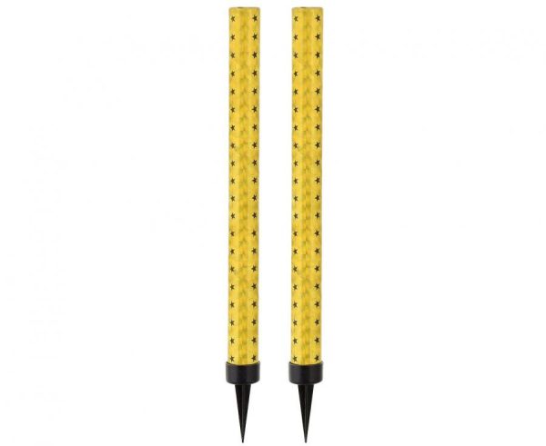 Tårtfontäner Guld 2-pack 18 cm – Gnistrande Tårtdekoration