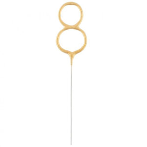 Number Gold, Guldnummer 8 Sparkler 17 cm
