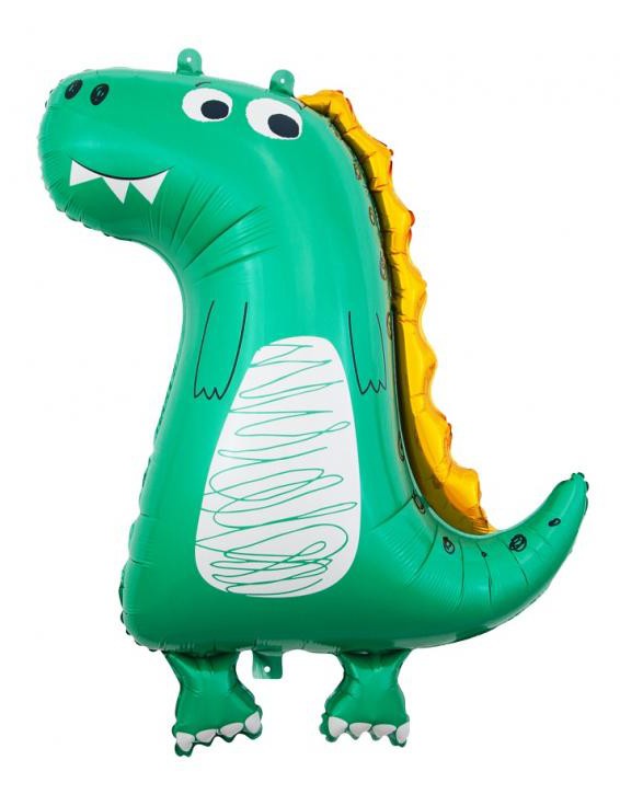 Dinosaurie grön folieballong 70 cm
