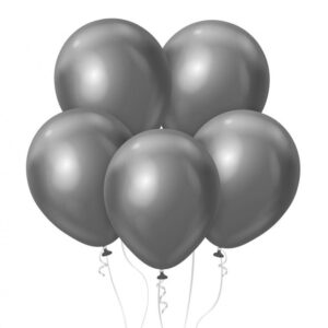 Colour Platinum Grey, grå ballong, 7 stycken 12 tum (30 cm)