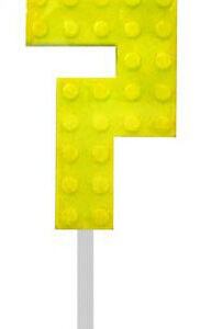 Blocks gula byggklossljus nummer 7