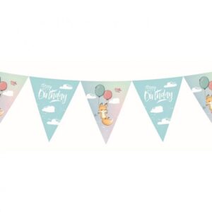 Fox Happy Birthday-banner 326 cm