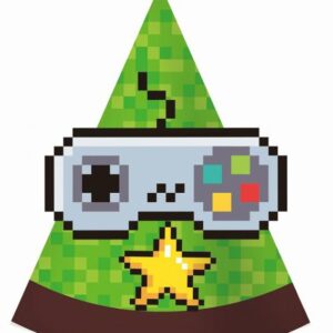 Gamer Partyhatt, 6 st