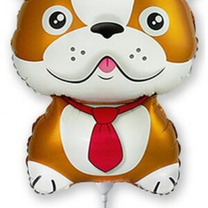 Dog Bulldog brun folieballong 36 cm (WP)