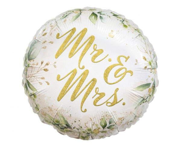 Wedding Mr & Mrs folieballong 36 cm