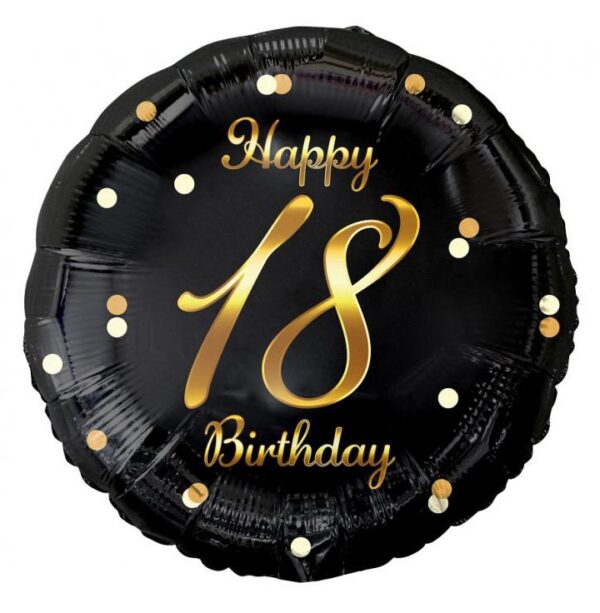 Happy Birthday 18 folieballong 36 cm