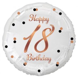Happy Birthday 18 folieballong 36 cm