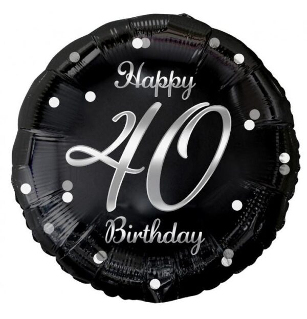 Happy Birthday 40 folieballong 36 cm