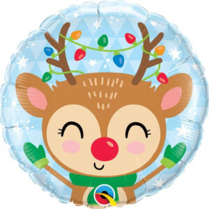 Christmas Reindeer, ren i folieballong 46 cm