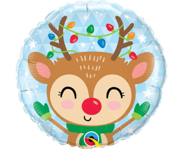 Christmas Ren, folieballong 46 cm