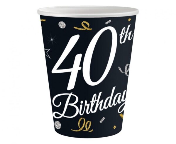 Happy Birthday B&C pappersmuggar 6-pack 200 ml