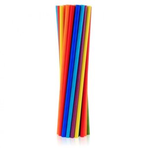 Colour Rainbow Colours, papperssugrör 200-pack