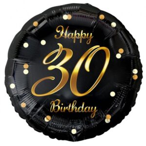 Happy Birthday B&C Gold Happy Birthday 30 folieballong 36 cm