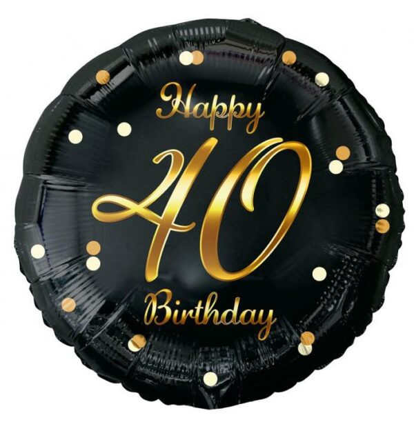 Happy Birthday 40 Folieballong 36 cm