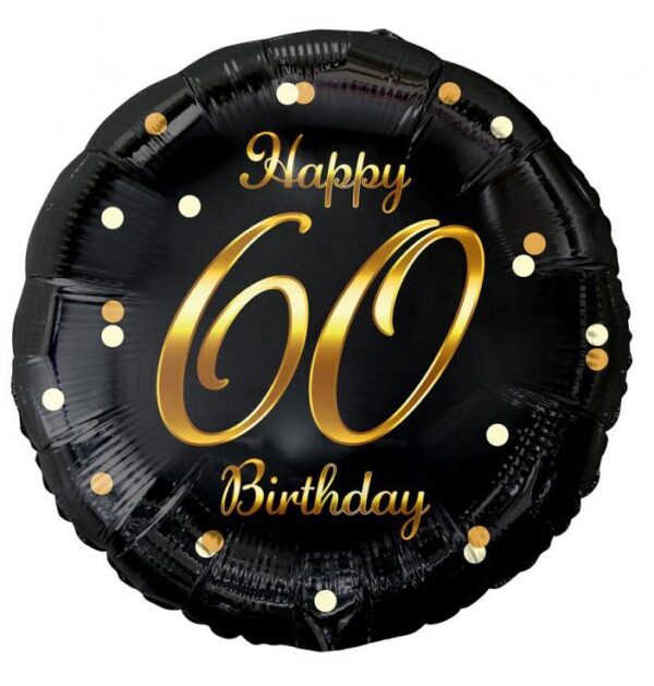 Happy Birthday 60 folieballong 36 cm