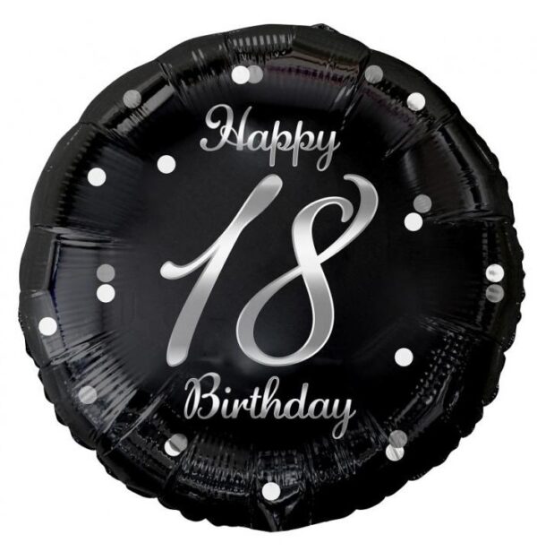 Happy Birthday 18 folieballong 36 cm
