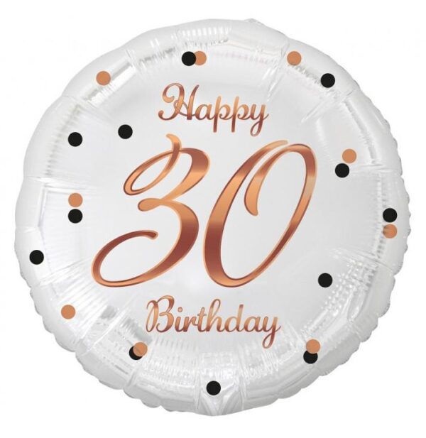Happy Birthday 30 Folieballong 36 cm