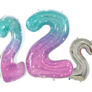 Number 2 folieballong 78 cm