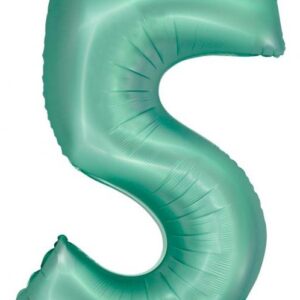 Number Mint 5 Folieballong 76 cm