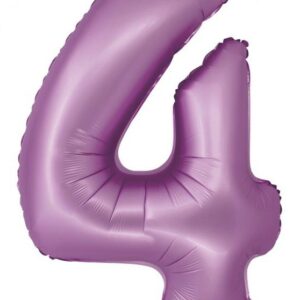 Siffra 4 Lila Folieballong 76 cm