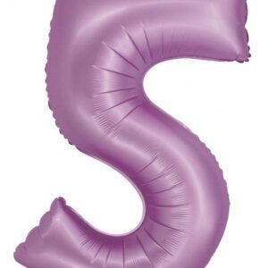 Number Lavender Mat Lavendel Siffra 5 Folieballong 76 cm