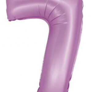 Number Lavender Mat Lavendel Nummer 7 Folieballong 76 cm
