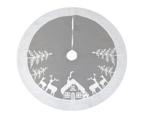 Christmas Silver Renhorn julgransmatta 90 cm