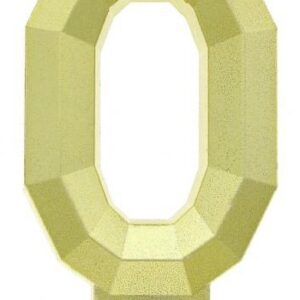 Number Diamond Metallic Guld siffra 0 ljus, tårtljus