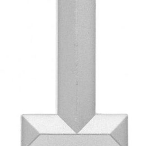 Number Diamond Metallic Silver siffertårtljus 1
