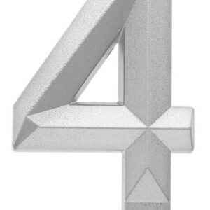 Number Diamond Metallic silver siffertårtljus 4