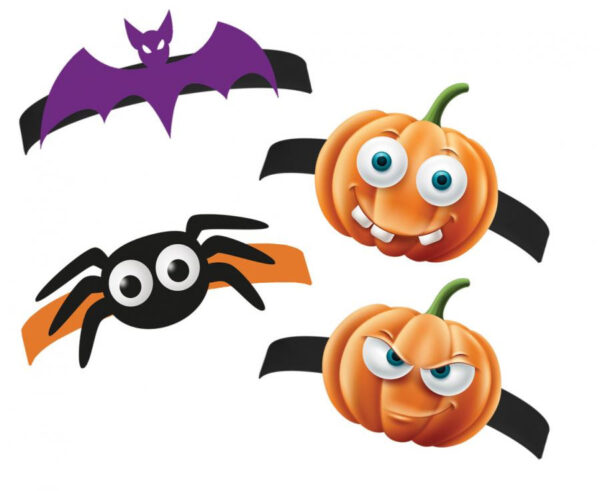 Halloween Boo hårband 4-pack