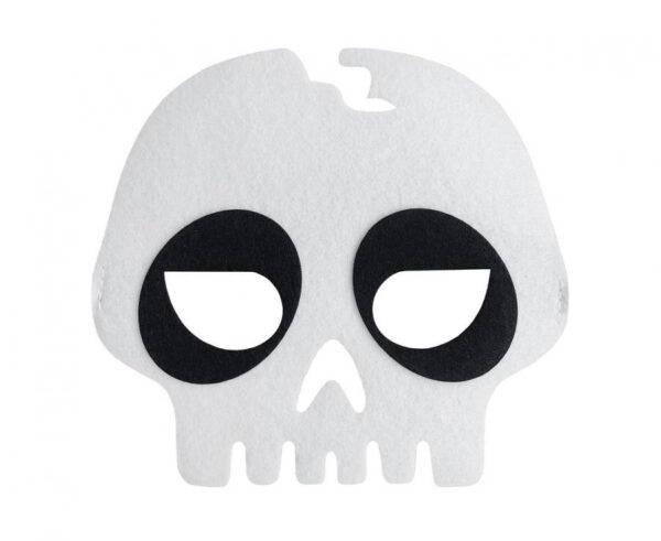 Skull vit filtmask 18 cm