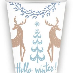 Christmas Hello Winter pappersmuggar 6-pack 250 ml