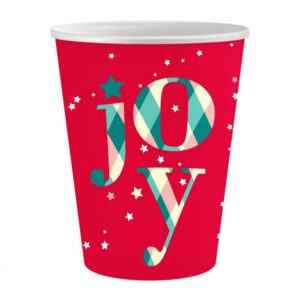 Christmas Red Joy pappersmuggar 6-pack 250 ml