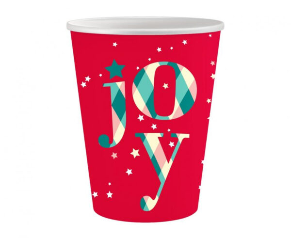 Christmas Red Joy pappersmuggar 6-pack 250 ml