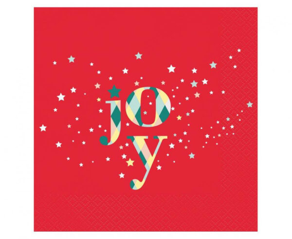 Christmas Red Joy servetter 20-pack 33x33 cm