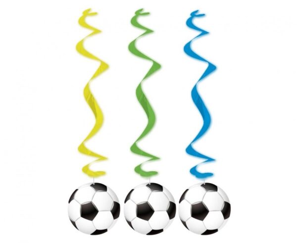 Football banddekoration set om 3